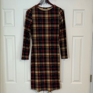 SHEIN Plaid Dress